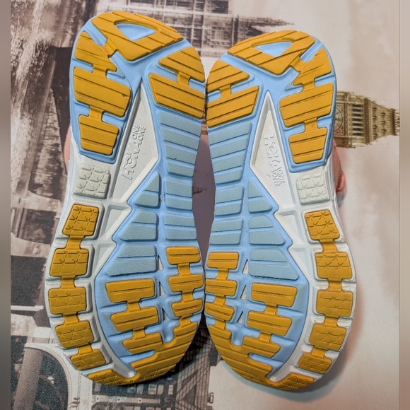 Hoka One One Gaviota 4 Orange Athletic Running Shoes Comfort Women Size 11 - Picture 8 of 13